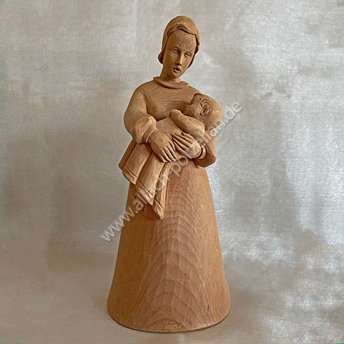 Mutter mit Kleinkind als Holzfigur <> ESC Taste schließt Vergrößerung!
